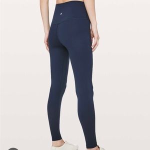 Lululemon Align High Rise Pant Tight 28” Navy Blue Sz 4